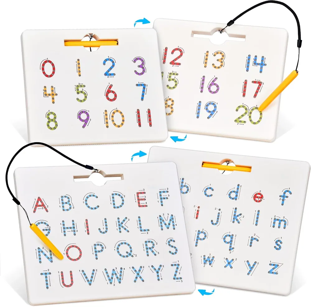 Gamenote ABC & 123 Tracing Board Set