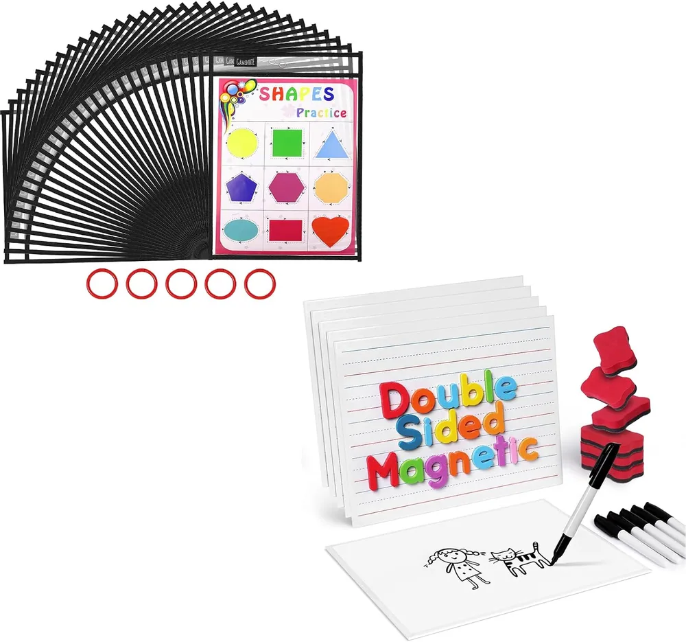Gamenote Lap Boards & Dry-Erase Pockets Set