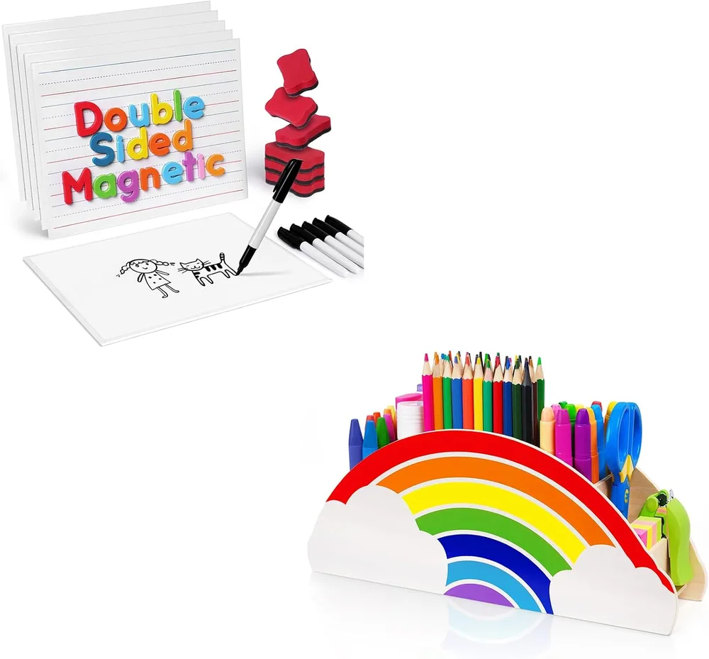 Gamenote Lap Boards & Rainbow Caddy Set
