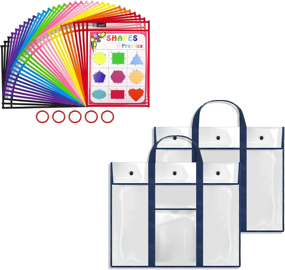 Gamenote Poster Bags & Dry-Erase Pockets Set